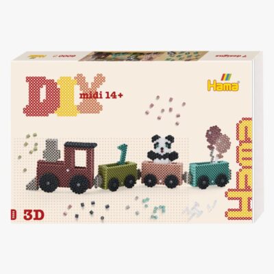 Hama 3D Fødselsdagstog Perlesæt 6000 Stk.