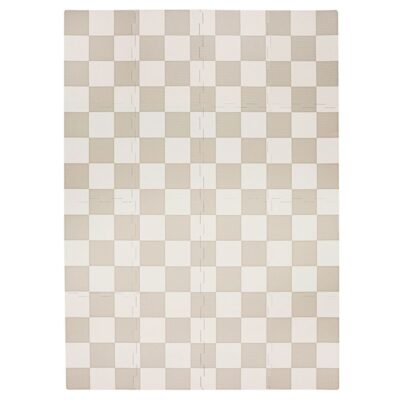 3 Sprouts - Skumlegegulv - Checkerboard beige - 171 cm x 123 cm