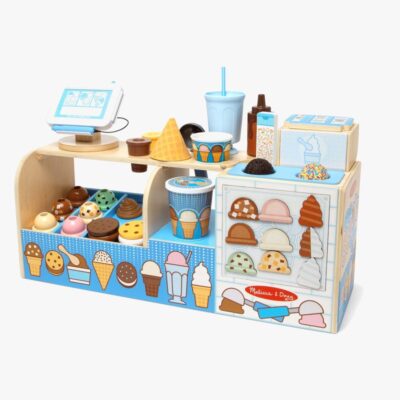 Melissa & Doug - Cool Scoops Ice Creamery Wooden Counter