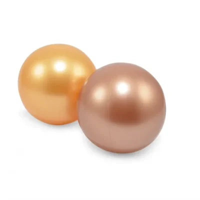 Bolde plast 2 i net kobber og beige