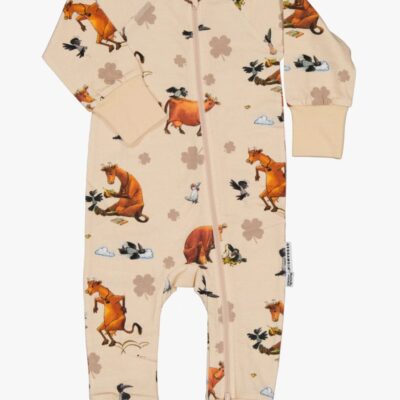Geggamoja Pyjamas Mor Muh og Krage, Beige, 62-68