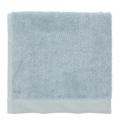 Økologisk håndklæde - 100% økologisk bomuld - Gæstehåndklæde lyseblå 40x60 cm - Södahl Organic Comfort - Linen blue