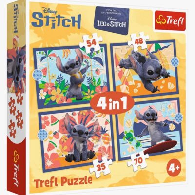 Disney Lilo & Stitch Puslespil 4-i-1