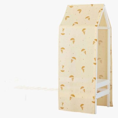 Hoppekids Ole Lukoie Sengegardin 70x160, Gul, Juniorseng