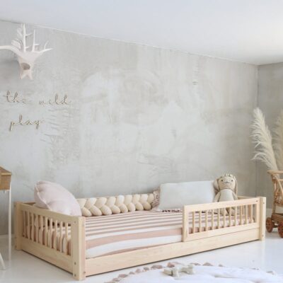 Minitude LEWIS Junior-/Montessori-seng 80x160, Natur