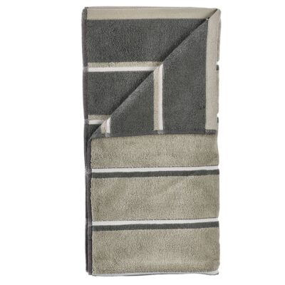 Zone Denmark – Sauna Badehåndklæde 140x70 Cm – Eukalyptus, Olivengrøn, Lysegrå
