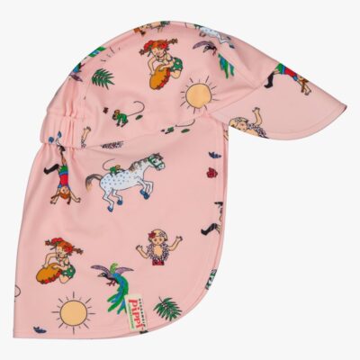 Geggamoja UV-Solkasket Pippi Langstrømpe, Pink, 10 mdr. - 2 år