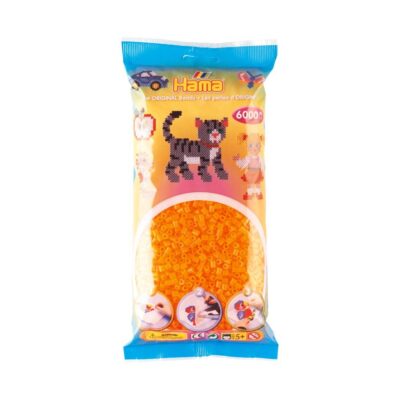 Hama Perler Midi 6000 stk Neon Orange (205-38)