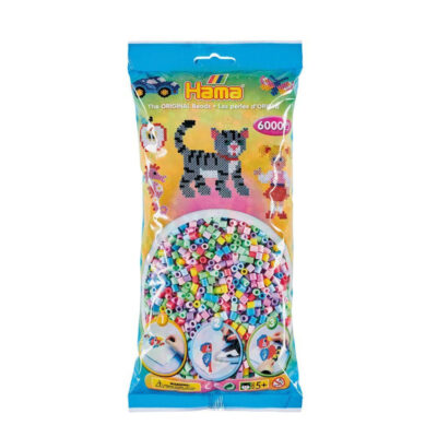 Hama Perler Midi 6000 stk Pastel Mix (205-50)