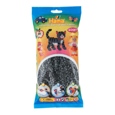 Hama Perler Midi 6000 stk Mørkegrå (205-71)