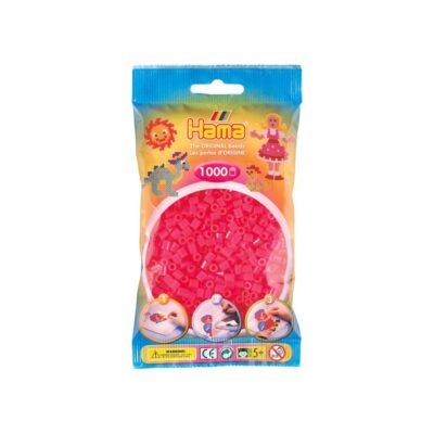 Hama Perler Midi 1000 stk Neon Fuschia (207-32)