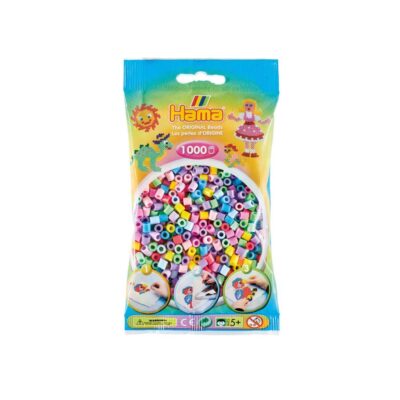 Hama Perler Midi 1000 stk Pastel Mix (207-50)