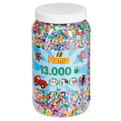 Hama Perler Midi 13000 stk Pastel Mix (211-50)