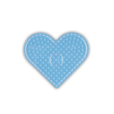 Hama Maxi Perleplade - Hjerte 15x18 cm - Gennemsigtig (8206TR)