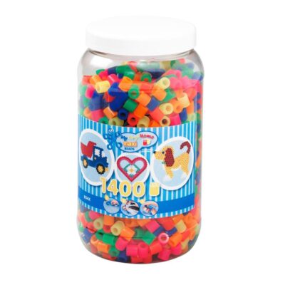 Hama Perler Maxi 1400 stk Mix 51 Neonfarver (8542)