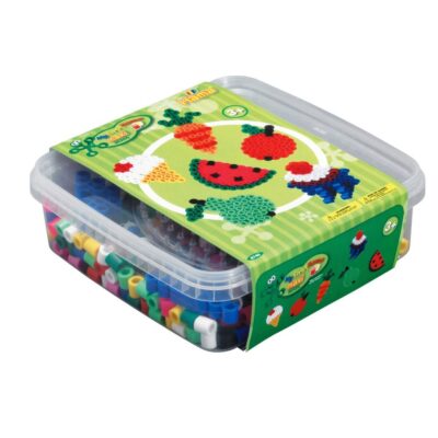 Hama Perler Maxi 600 stk + 1 Perleplade Nr. 8220 i bøtte (8740)