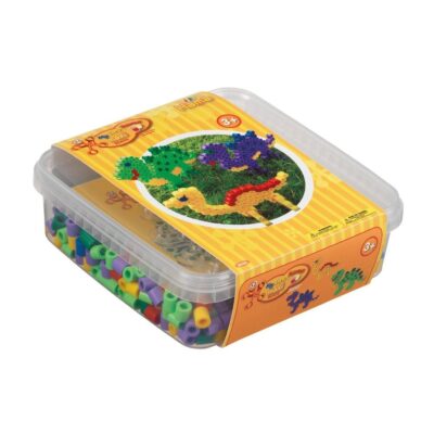 Hama Perler Maxi 600 stk + 1 Perleplade Nr. 8215 i bøtte (8742)