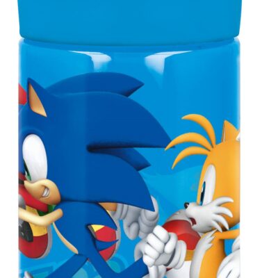 Sonic drikkedunk - Vandflaske med flipfunktion og sugerør