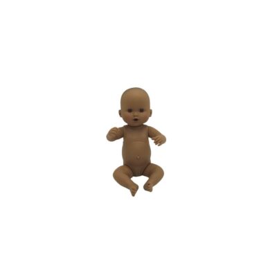 Dukke - 26 cm - Nyfødt Pige - Afrikansk.