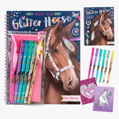 Miss Melody - Glitter Horse Bog m/gelpens