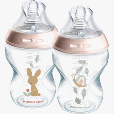 Tommee Tippee Natural Start Sutteflasker 260 ml 2-pak, Deco Pink