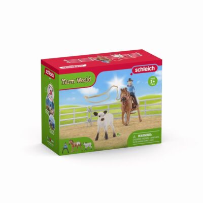 Cowgirl Team Roping Fun - Schleich