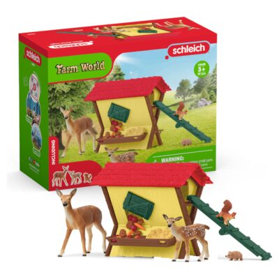 Schleich - Farm World - Fodring af Dyrene i Skoven (42658)
