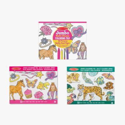 Melissa & Doug Malebøger Sæt - Princess, Animals og Multi-theme