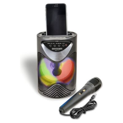 Trådløs højtaler med mikrofon, RGB lys og USB opladning til børn - 50W