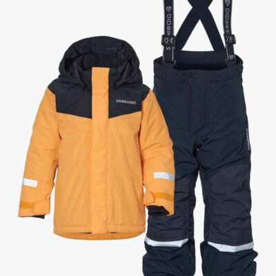 Didriksons Skare Skisæt, Fire Yellow, 80