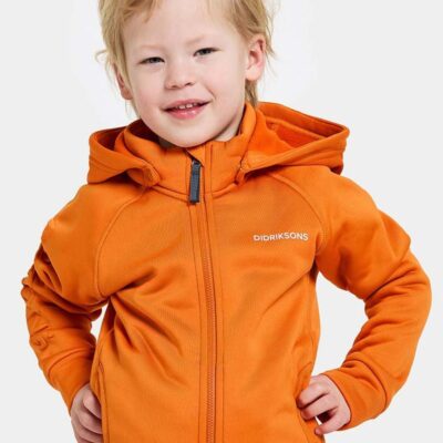 Didriksons Corin Powerstretch Jakke, Orange Jam, 110