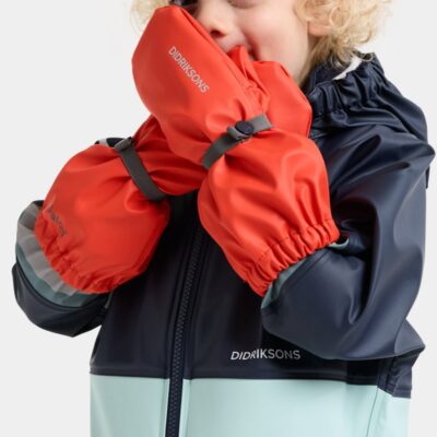 Didriksons Pileglove Forede Regnvanter, Paprika, 0-12 mdr.