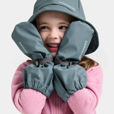 Didriksons Pileglove Forede Regnvanter, Factory Blue, 2 år