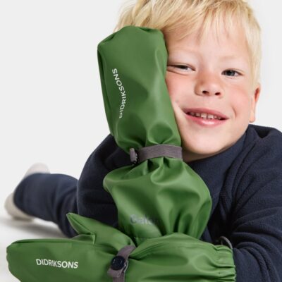Didriksons Pileglove Forede Regnvanter, Algae Green, 0 år