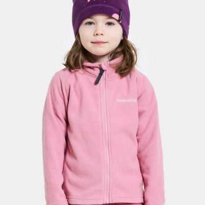 Didriksons Monte Fleecetrøje, Light Heather Pink, 100