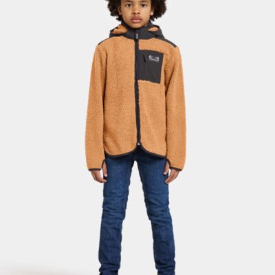 Didriksons Exa Fleecetrøje, Almond Brown, 130