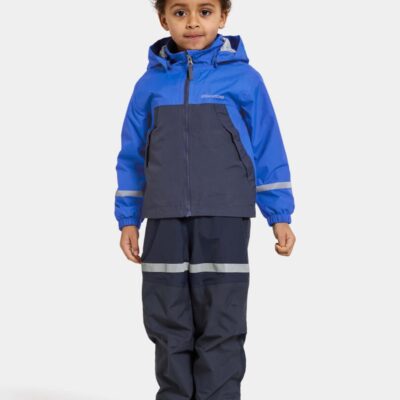 Didriksons Bladet Skaljakke, Caribbean Blue, 120