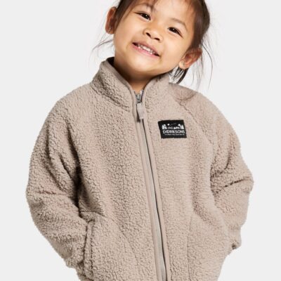 Didriksons Gibbs Fleecetrøje, Beach beige, 140