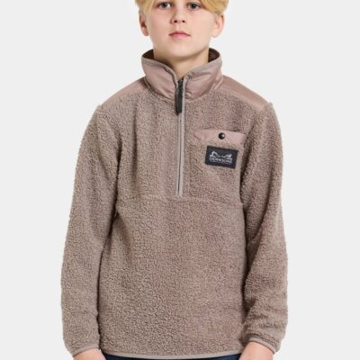 Didriksons Exa Fleecetrøje, Ash Brown, 150