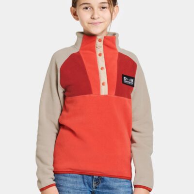 Didriksons Yokto Fleecetrøje, Light Mars Red, 120