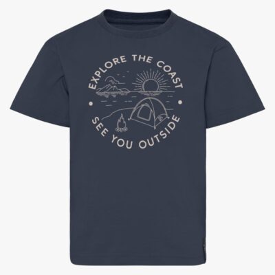 Didriksons Mynta T-shirt, Navyblå, 120