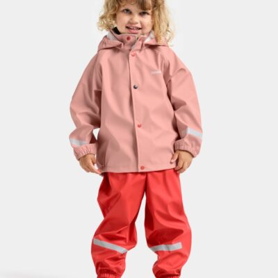 Didriksons Regntøj m. Seler - PU - Slaskeman - Powder Peach