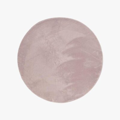 KMCarpets Gulvtæppe Rund 120, Soft Dusty Pink