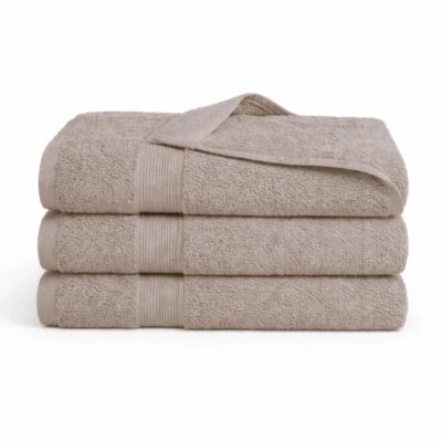 Bambus håndklæde - 50x100 cm - Bambus/bomuld - Sand