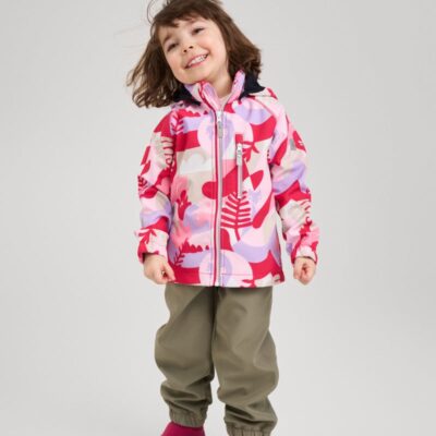 Reima Vantti Softshelljakke Mønstret, Bright Berry, 80