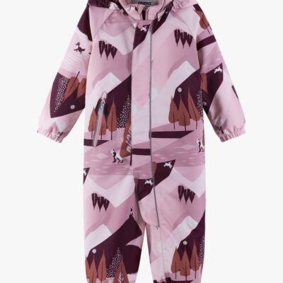 Reima Puhuri Flyverdragt, Grey Pink, 80, Overall børn