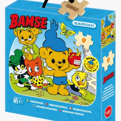 Egmont Kärnan Bamse Træpuslespil Da Bamse Var Lille 9 Brikker