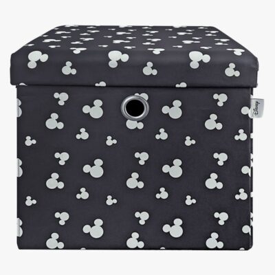 Disney Mickey Mouse Puf med Opbevaring, Grå