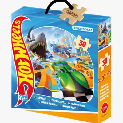 Kärnan Hot Wheels Træpuslespil 30 Brikker