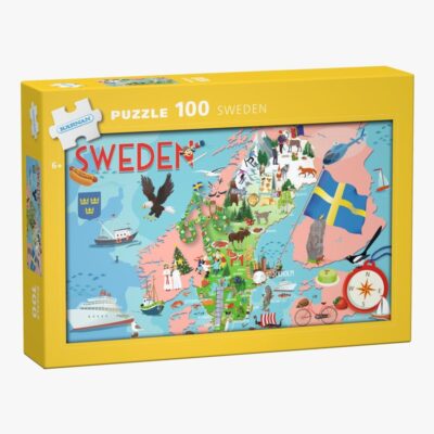Kärnan Puslespil Sverige 100 Brikker